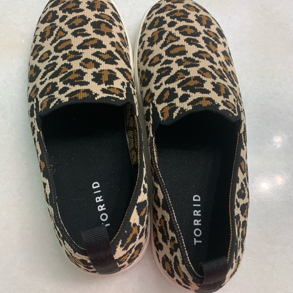 Torrid, Leopard print slip ons